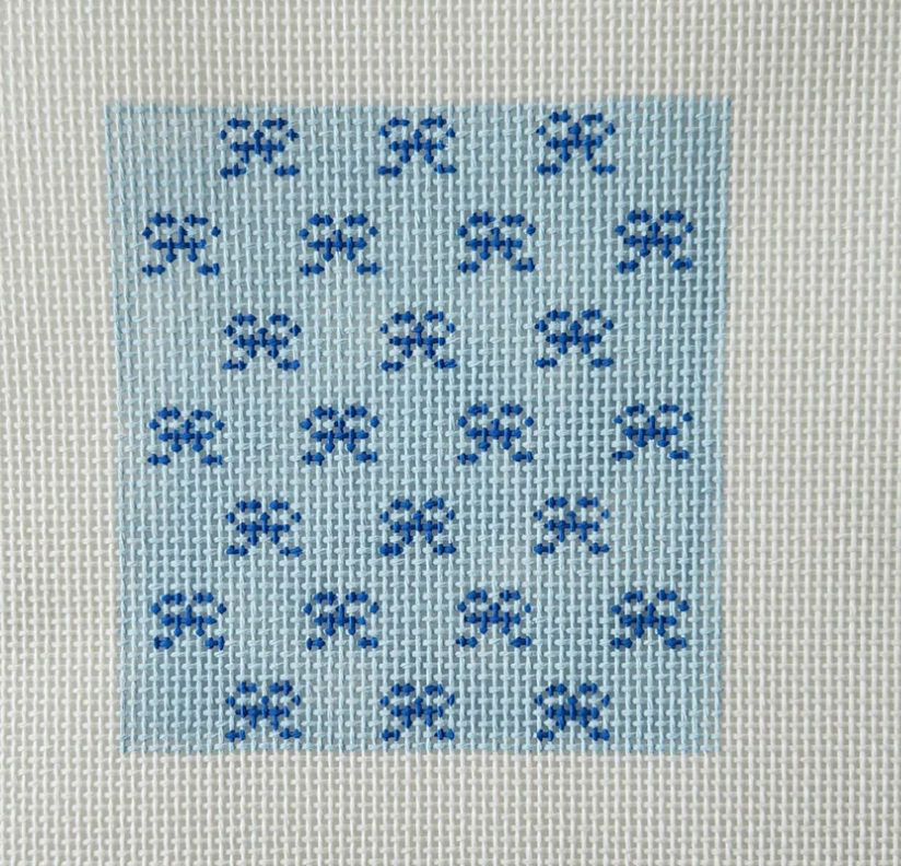 Blue Bow Square Coaster