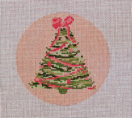 Tree Ornament Round (Pink)