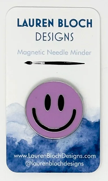 Smiley Face Needleminder (Light Purple)