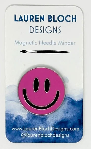 Smiley Face Needleminder (Hot Pink)