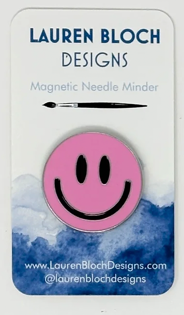 Smiley Face Needleminder (Light Pink)