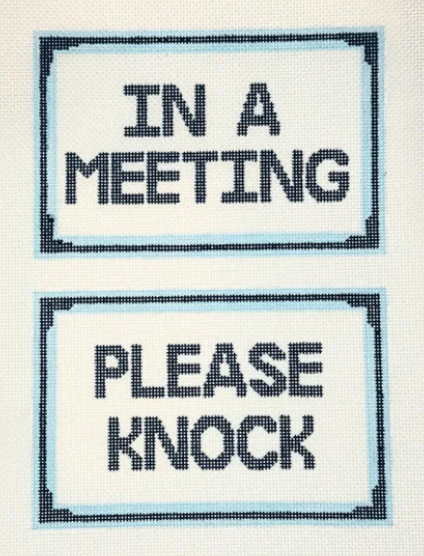 In a Meeting, Please Knock