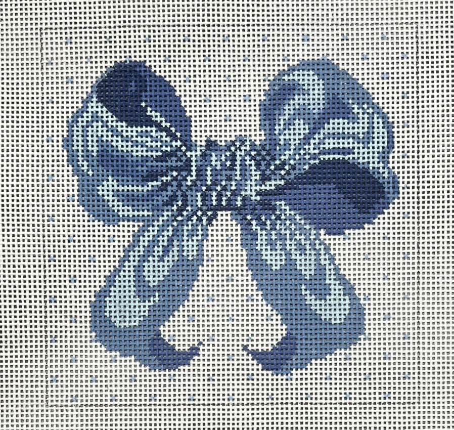 The Collection Blue Bow Small Square