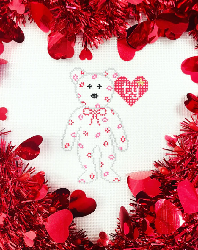 Valentine Bear Beanie Baby